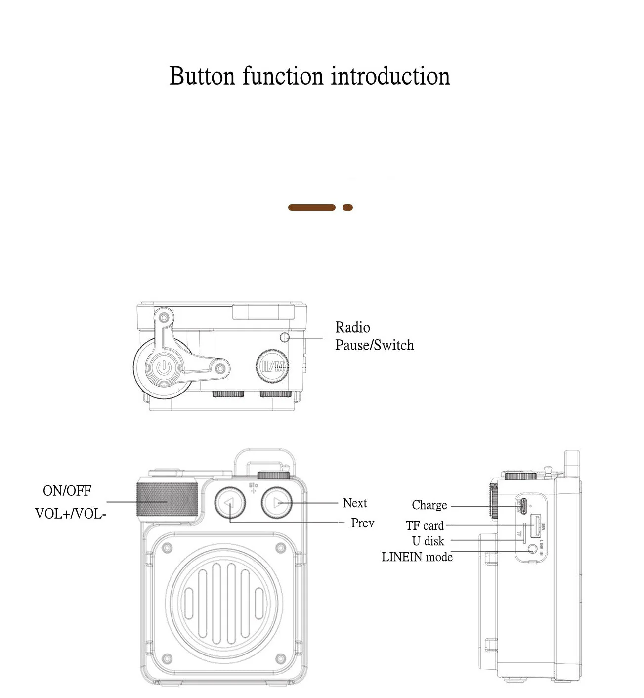 American Style Retro Bluetooth Radio Speaker - Image 6