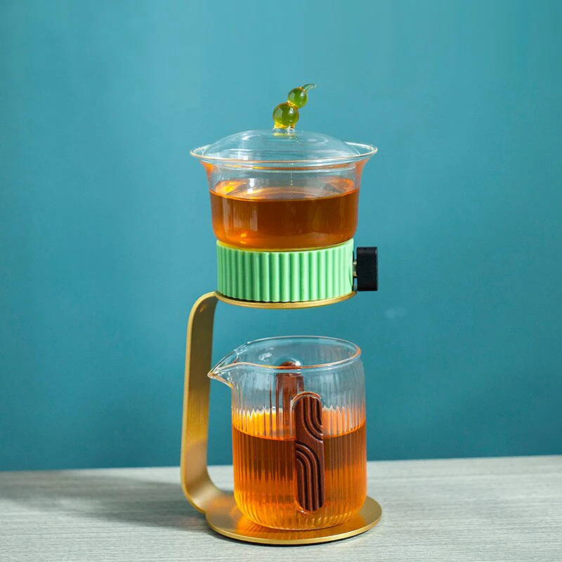 Ancient Mystery Leaf Glass Teapot - Image 7