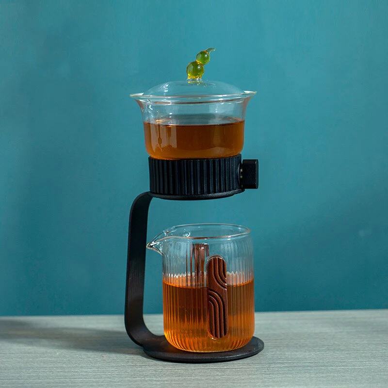 Ancient Mystery Leaf Glass Teapot - Image 9