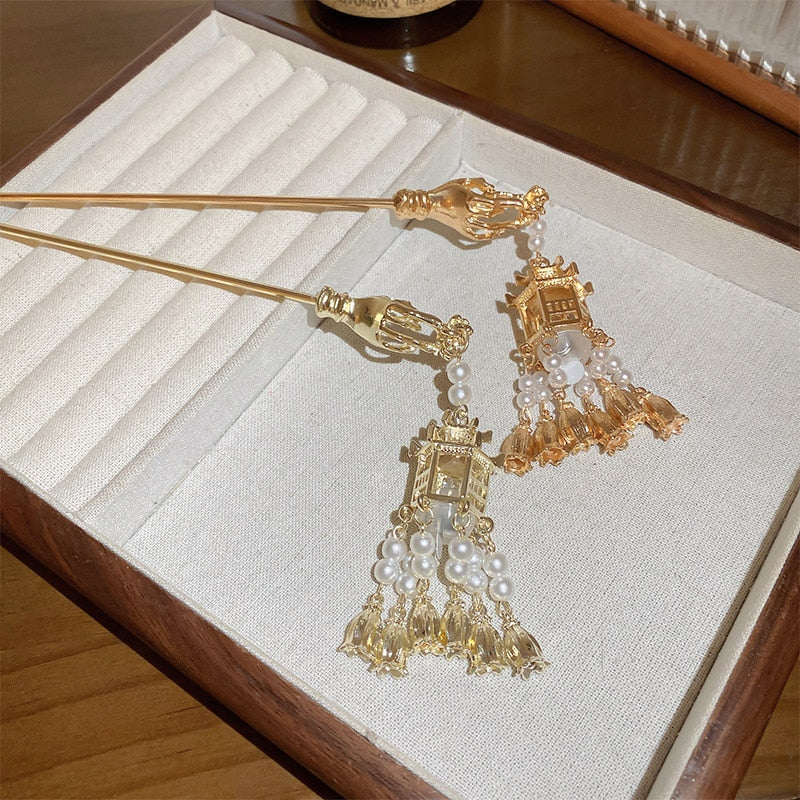 Ancient Style Lantern Hair Pins - Image 5
