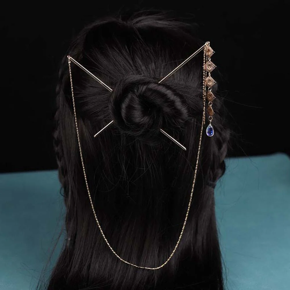 Ancient Style Vintage Double Hair Sticks - Image 3
