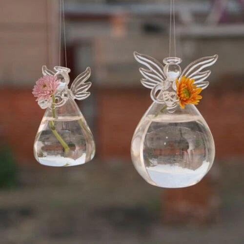 Angel Time Transparent Glass Vase - Image 5