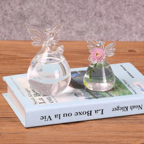 Angel Time Transparent Glass Vase - Image 6