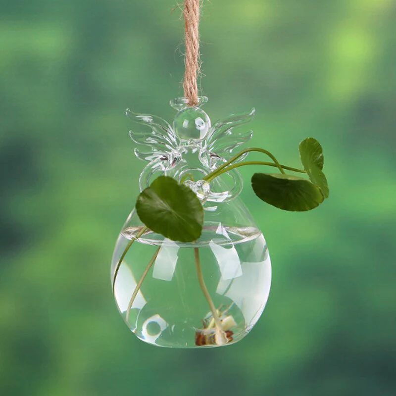 Angel Time Transparent Glass Vase - Image 7