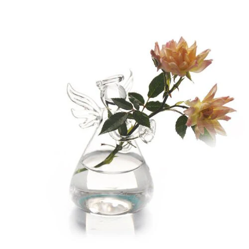 Angel Time Transparent Glass Vase - Image 8