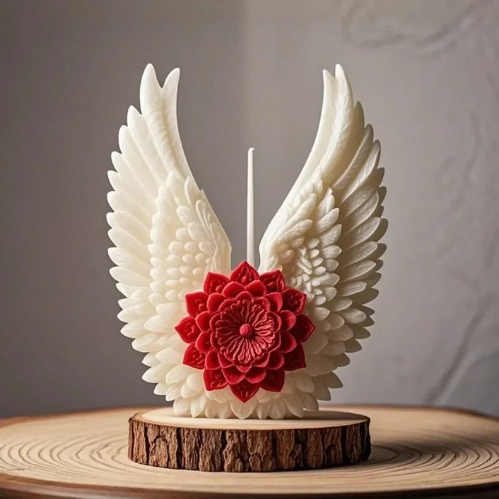 Angel Wing Flower Candle Holder - Image 4