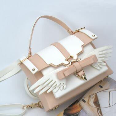 Angel Wing Lock Genuine Leather Women Bag - Image 12