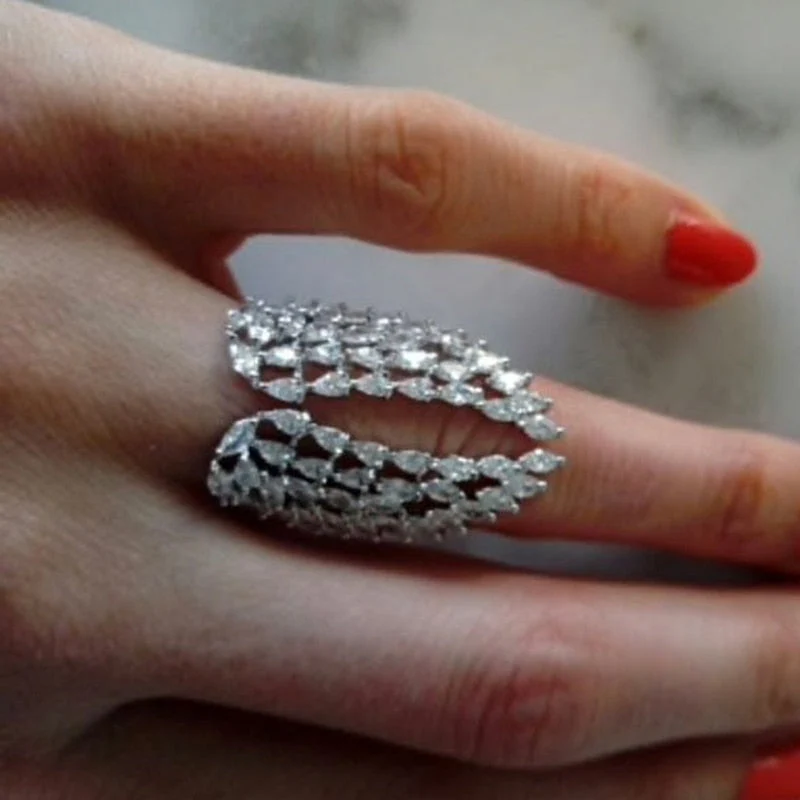 Angel Wing Zirconia Fancy Rings - Image 5