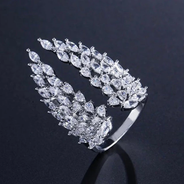 Angel Wing Zirconia Fancy Rings - Image 6