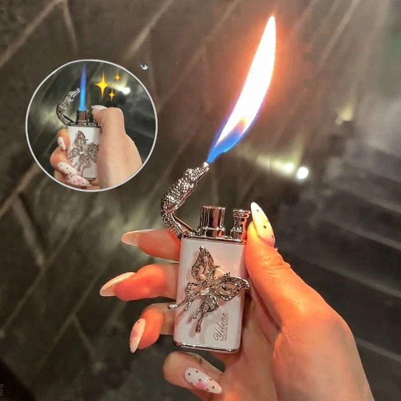 Angel Wings Vintage Double Flame Lighter - Image 4