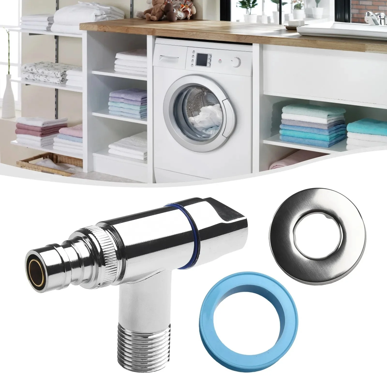 Angle Valve Washing Machine Automatic Water Stopper - Image 2