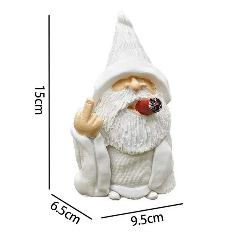 Angry Middle Finger Garden Gnome Decor - Image 7
