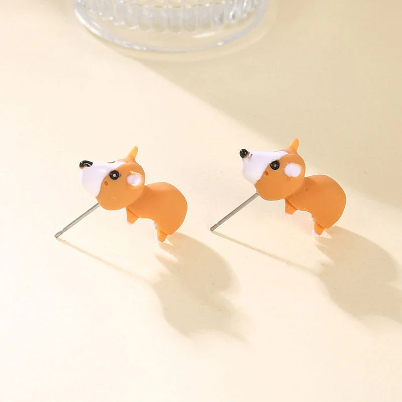 Animal Bite Cartoon Creative Earrings - Image 12