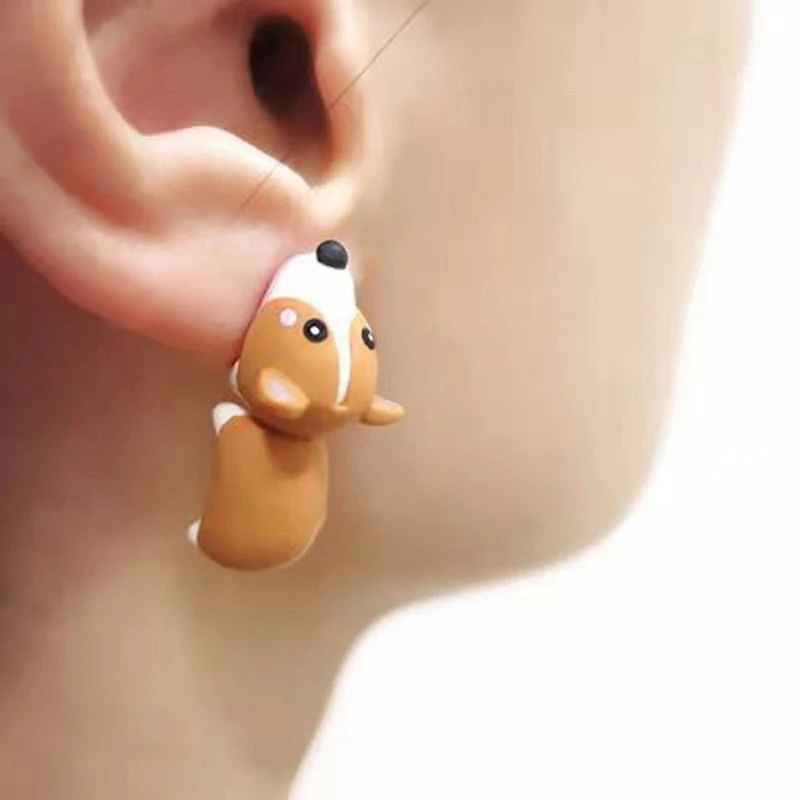 Animal Bite Cartoon Creative Earrings - Image 5