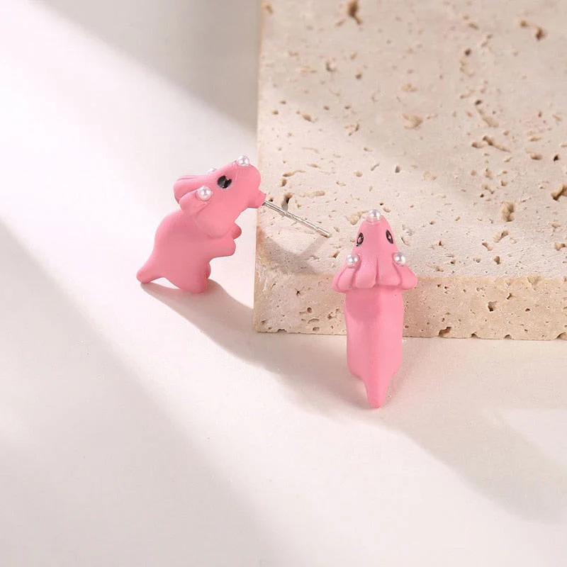 Animal Bite Cartoon Creative Earrings - Image 8
