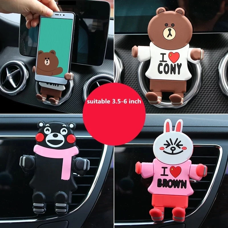 Animal Hug Car Vent Phone Holder - Image 2