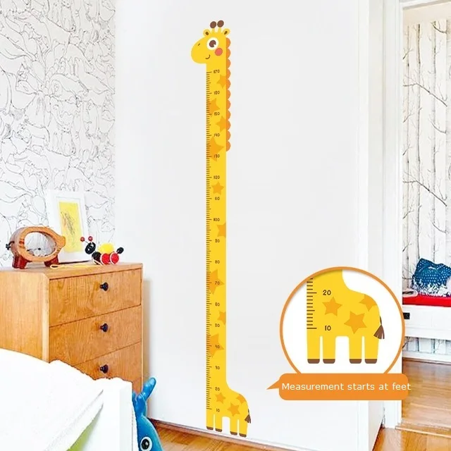 Animal Theme Kids Height Measurement Wall Sticker - Image 4