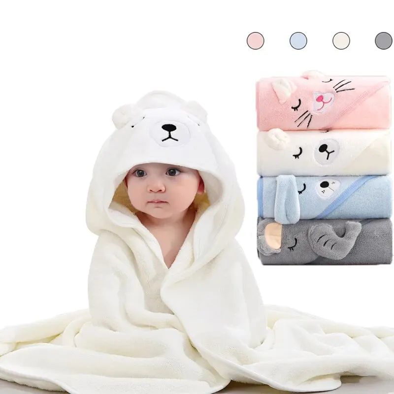 Animal-Themed Hooded Baby Bathrobe - Image 2