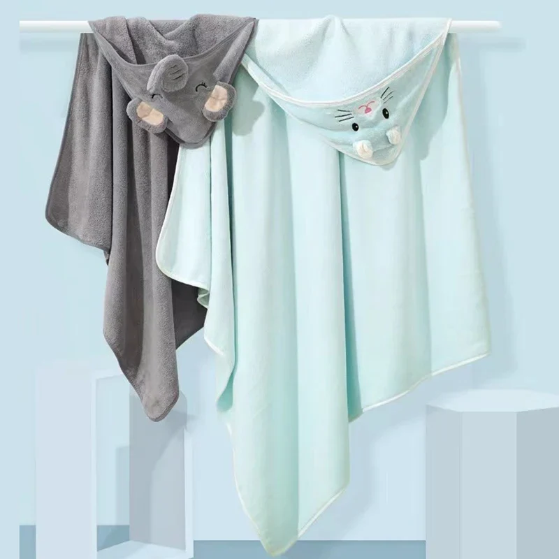 Animal-Themed Hooded Baby Bathrobe - Image 5