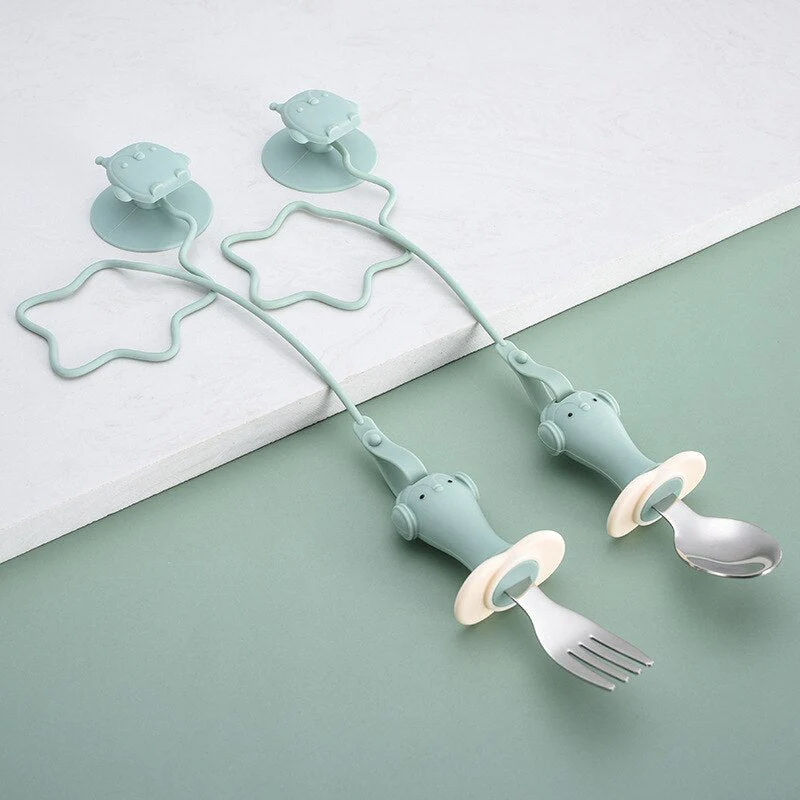 Anti-drop Baby Spoon Fork Set - Image 10