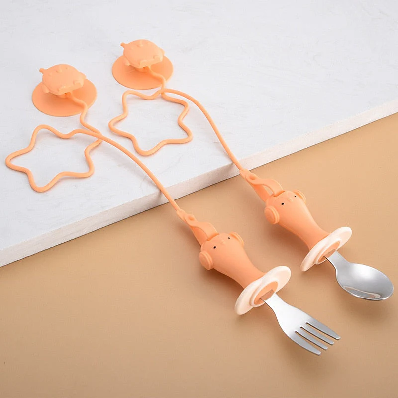 Anti-drop Baby Spoon Fork Set - Image 2