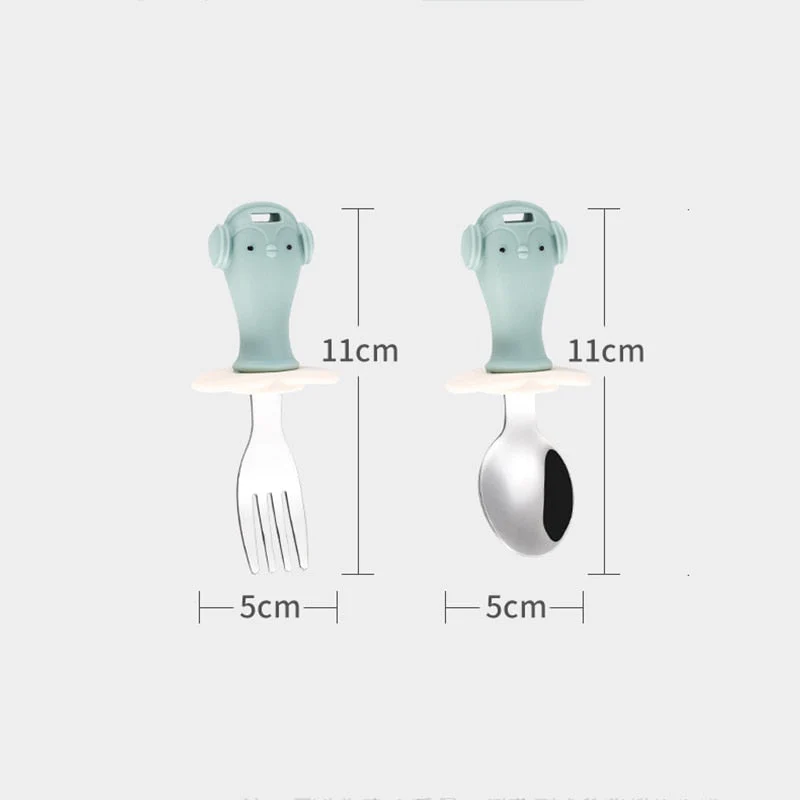 Anti-drop Baby Spoon Fork Set - Image 7