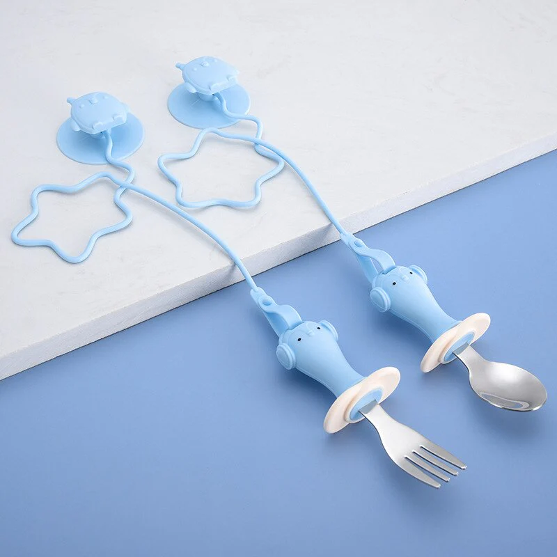 Anti-drop Baby Spoon Fork Set - Image 9