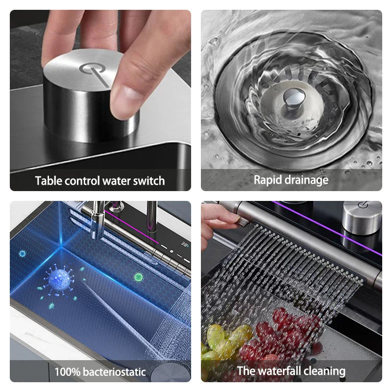 Anti-Scratch Led Digital Display Kitchen Sink - Image 4