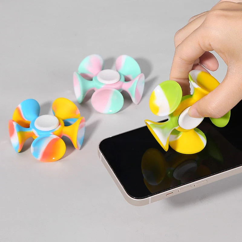 Anti-stress Silicone Colorful Hand Spinner - Image 2