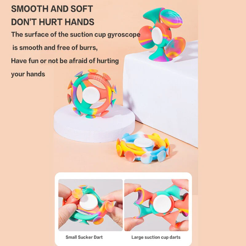 Anti-stress Silicone Colorful Hand Spinner - Image 4
