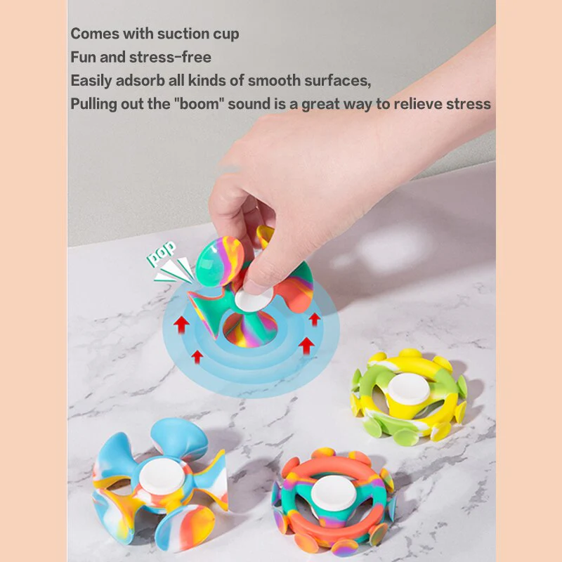 Anti-stress Silicone Colorful Hand Spinner - Image 5