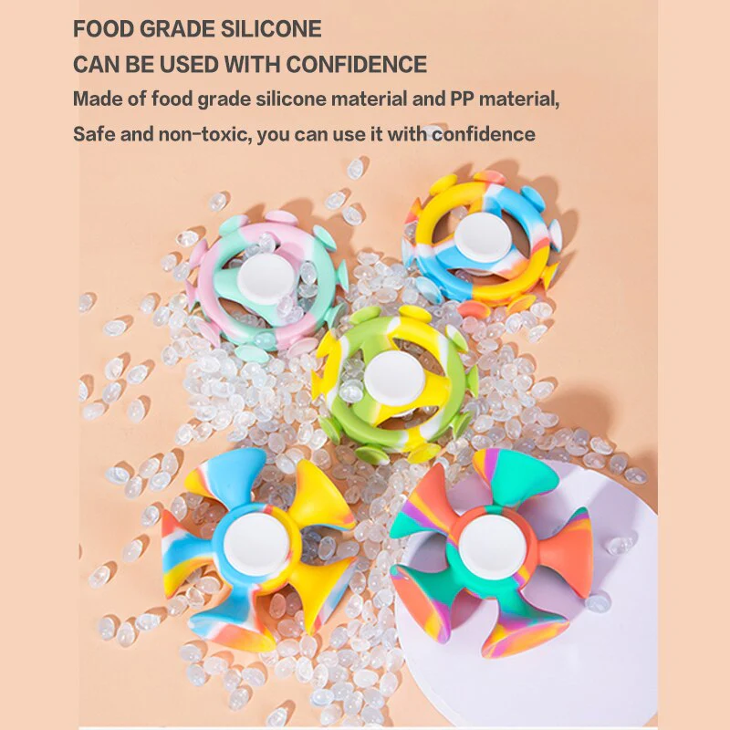 Anti-stress Silicone Colorful Hand Spinner - Image 7