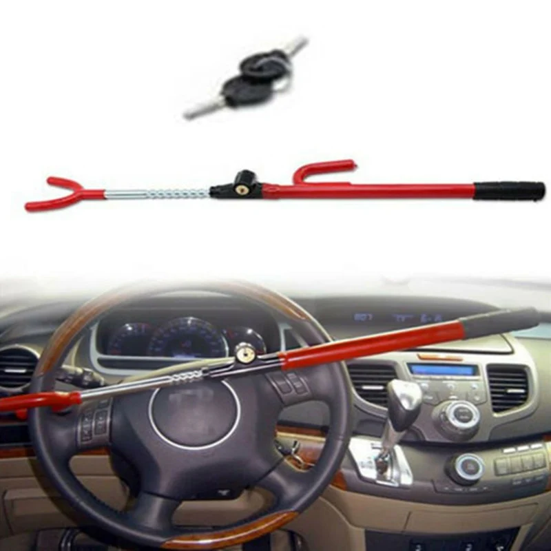 Anti-Theft Car Steering Wheel Retractable Safety Lock - Image 3