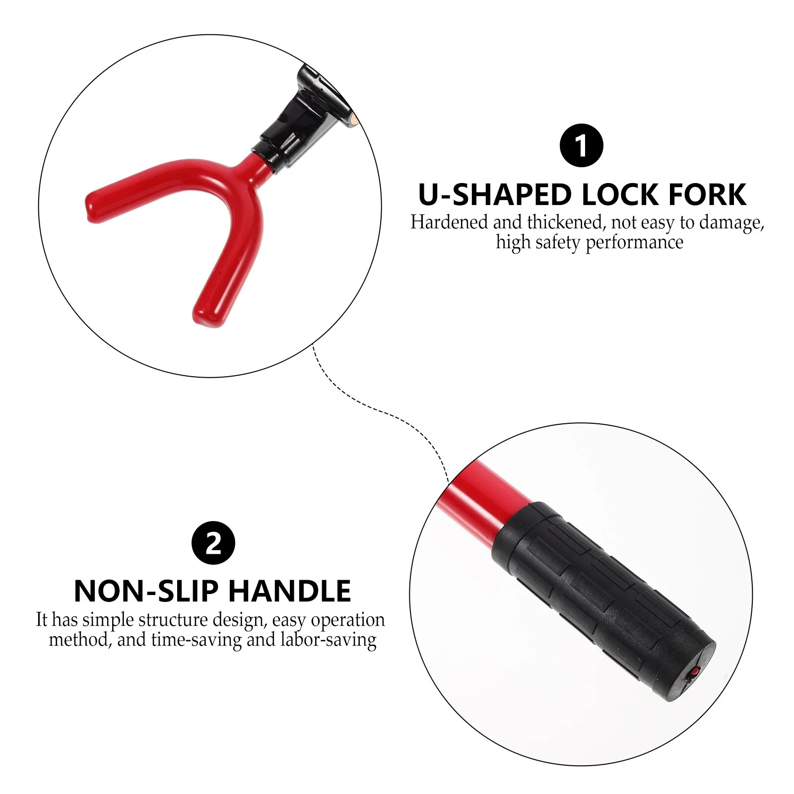 Anti-Theft Car Steering Wheel Retractable Safety Lock - Image 4
