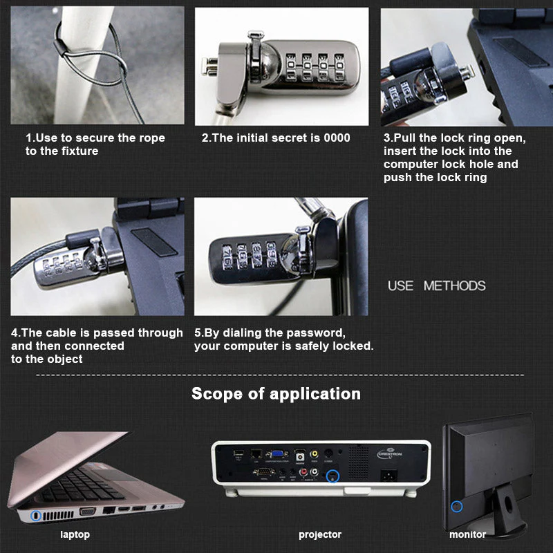 Anti-theft Security Laptop Lock - Image 2