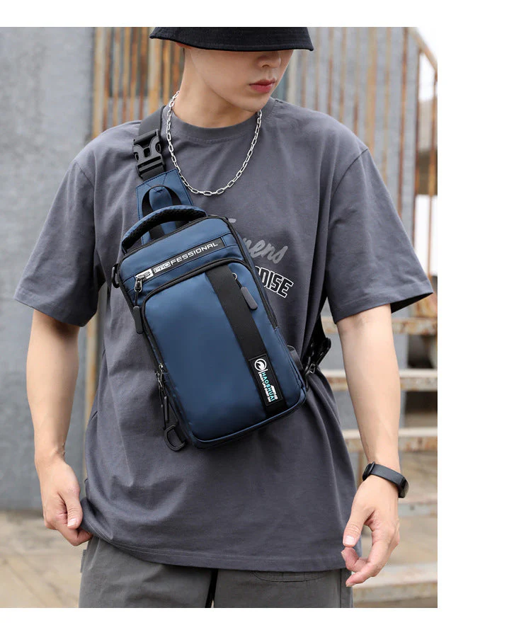 Anti-Theft USB Charging Waterproof Crossbody Bag - Image 2