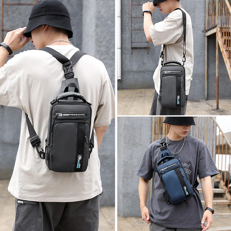 Anti-Theft USB Charging Waterproof Crossbody Bag - Image 5