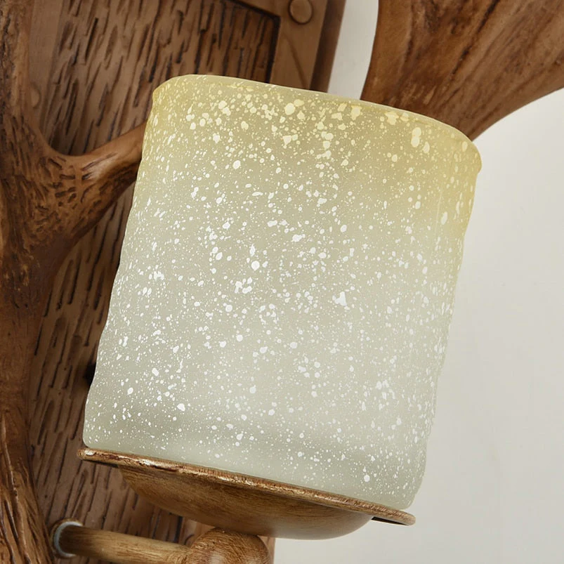 Antique Antler Wooden Wall Light - Image 11