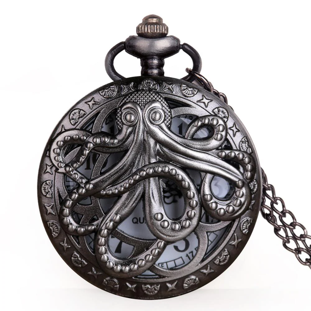 Antique Octopus Pocket Necklace Watch - Image 4
