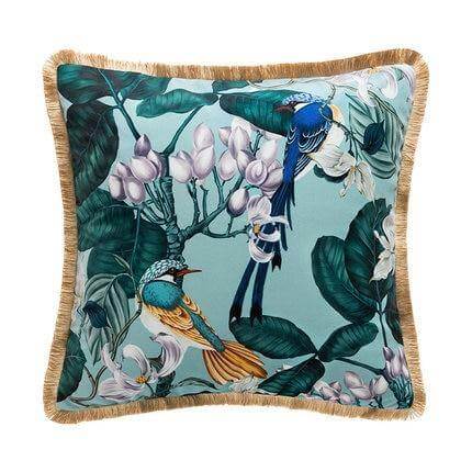 Antique Rainforest Chinese Art Velvet Pillowcase - Image 5