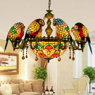 Antique Style Parrot Chandelier Lamp - Image 10