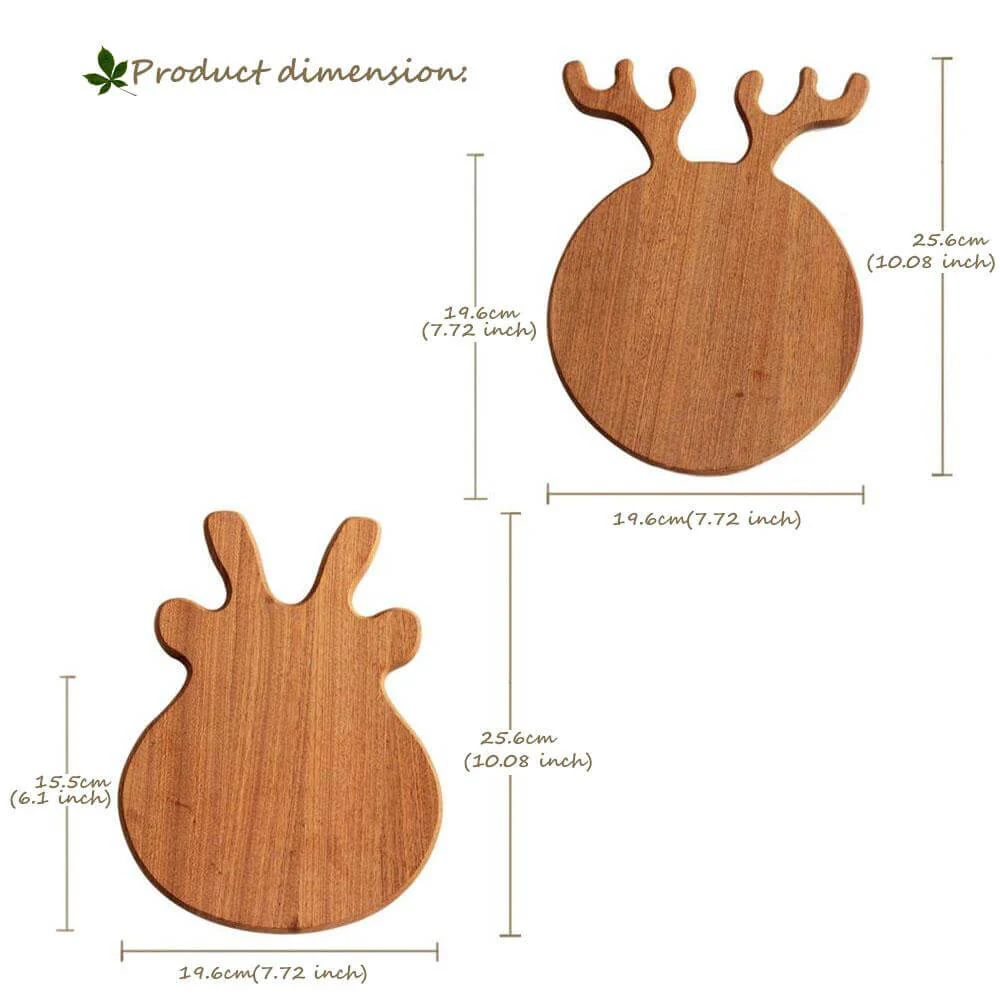 Antler Shape Exquisite Wooden Pizza Stones - Image 4