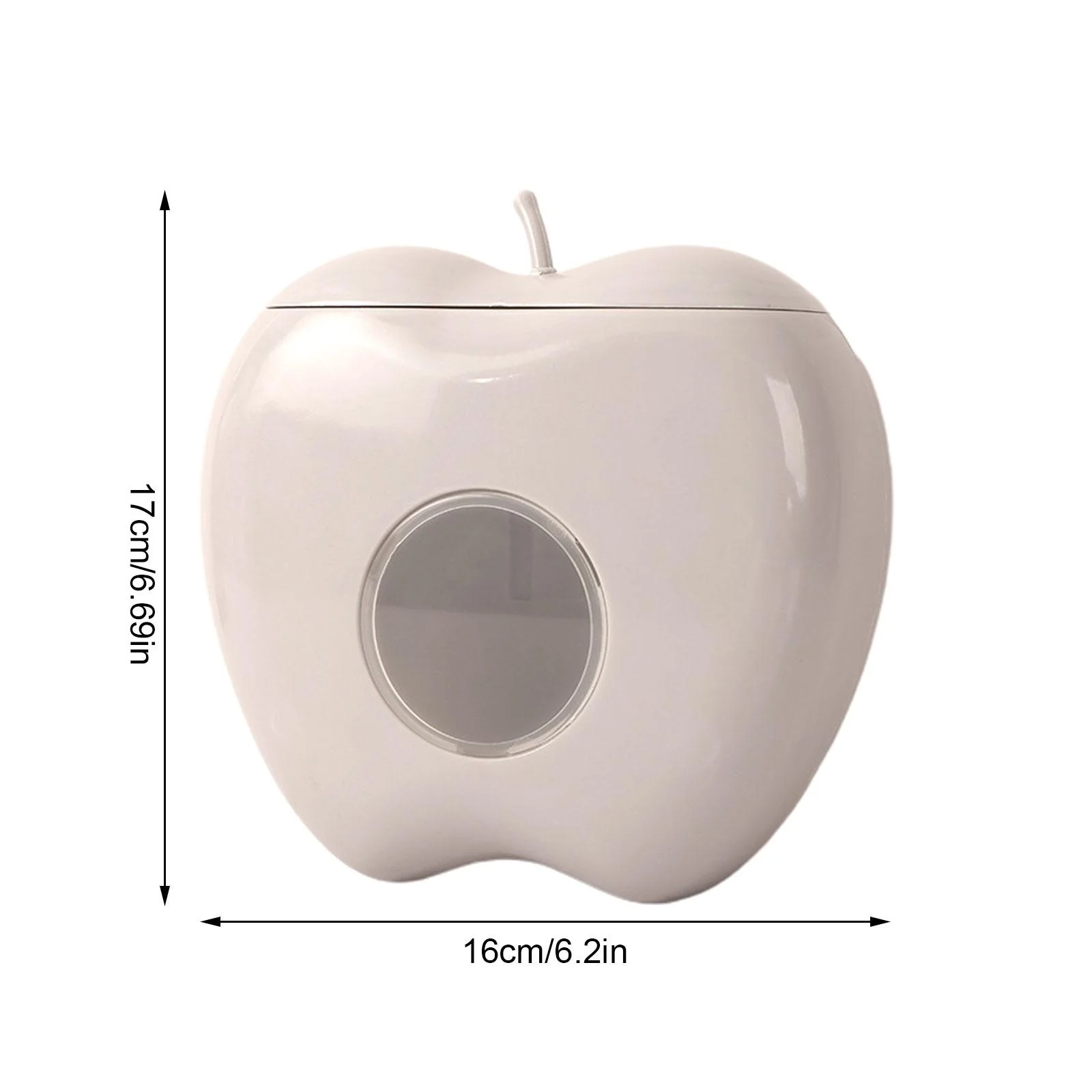 Apple Shaped Wall Mounted Disposable Plastic Wrap Container - Image 3