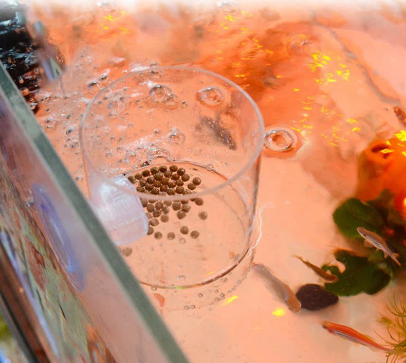 Aquarium Transparent Suction Fish Feeder - Image 2