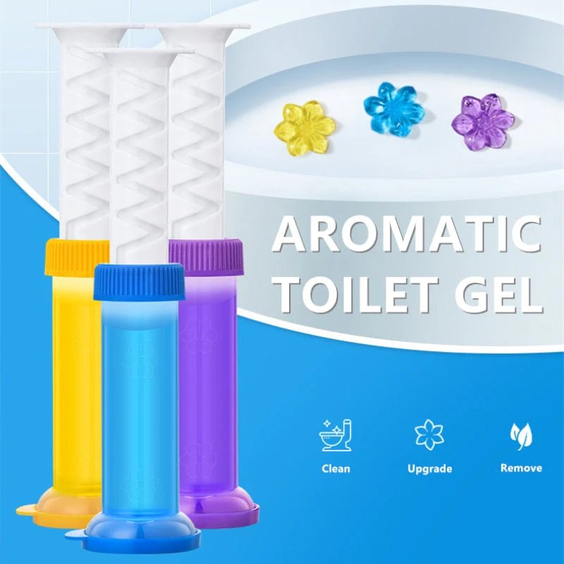 Aromatic Air Freshener Flower Gel Toilet Cleaner - Image 5