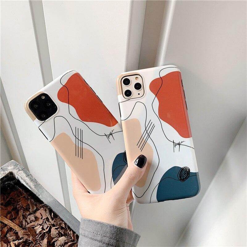 Art Retro Abstract Geometry iPhone Case - Image 5