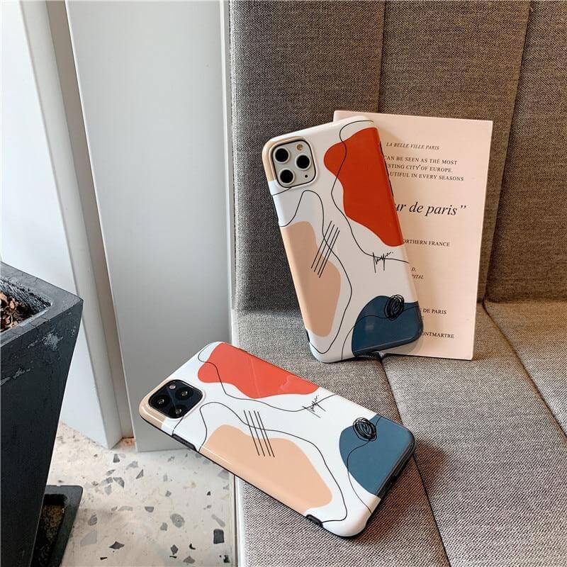 Art Retro Abstract Geometry iPhone Case - Image 7