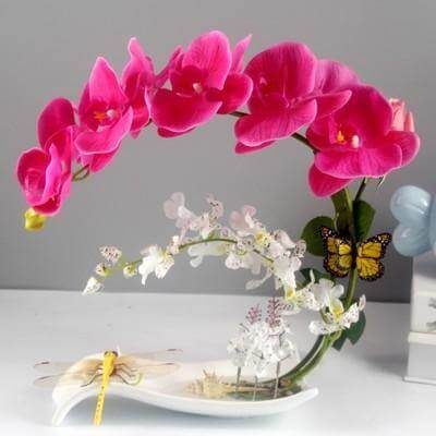 Artificial Butterfly Orchid Flowers Set - Image 3