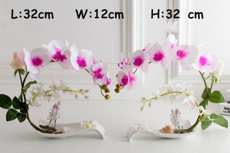 Artificial Butterfly Orchid Flowers Set - Image 5
