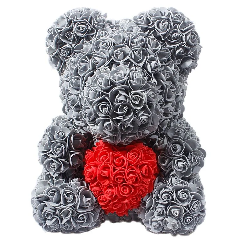 Artificial Rose Flowers Teddy Bear - Image 10
